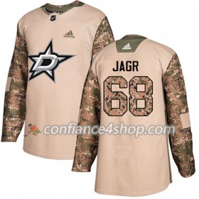 Adidas Maillot de Hockey Dallas Stars Jaromir Jagr 68 2017-2018 Camo Veterans Day Practice Authentic - Homme